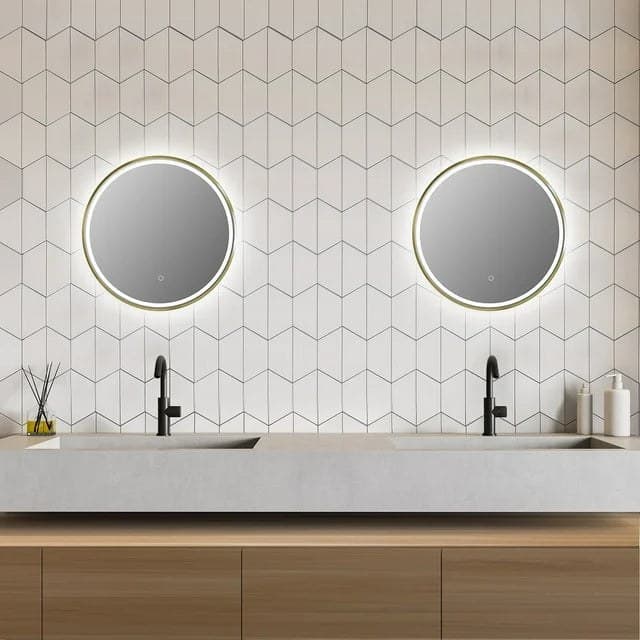 Oglindă baie LED ⌀70 cm rotundă cu senzor de mișcare J-2083 - montat