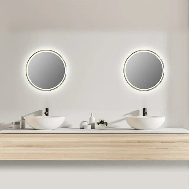 Oglindă baie LED ⌀70 cm rotundă cu senzor de mișcare J-2083 - montat