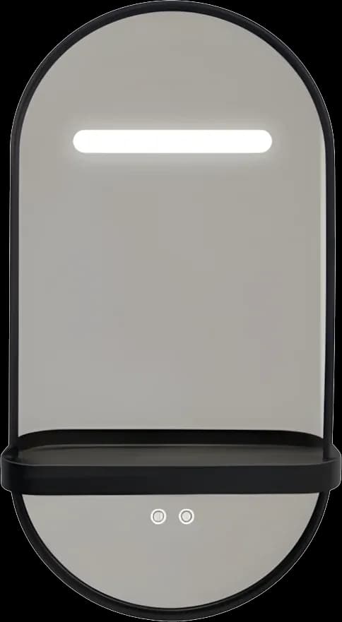Oglindă baie LED 80×40 cm ovală, 3 nuanțe de lumină, dezaburire și touch control J-3086