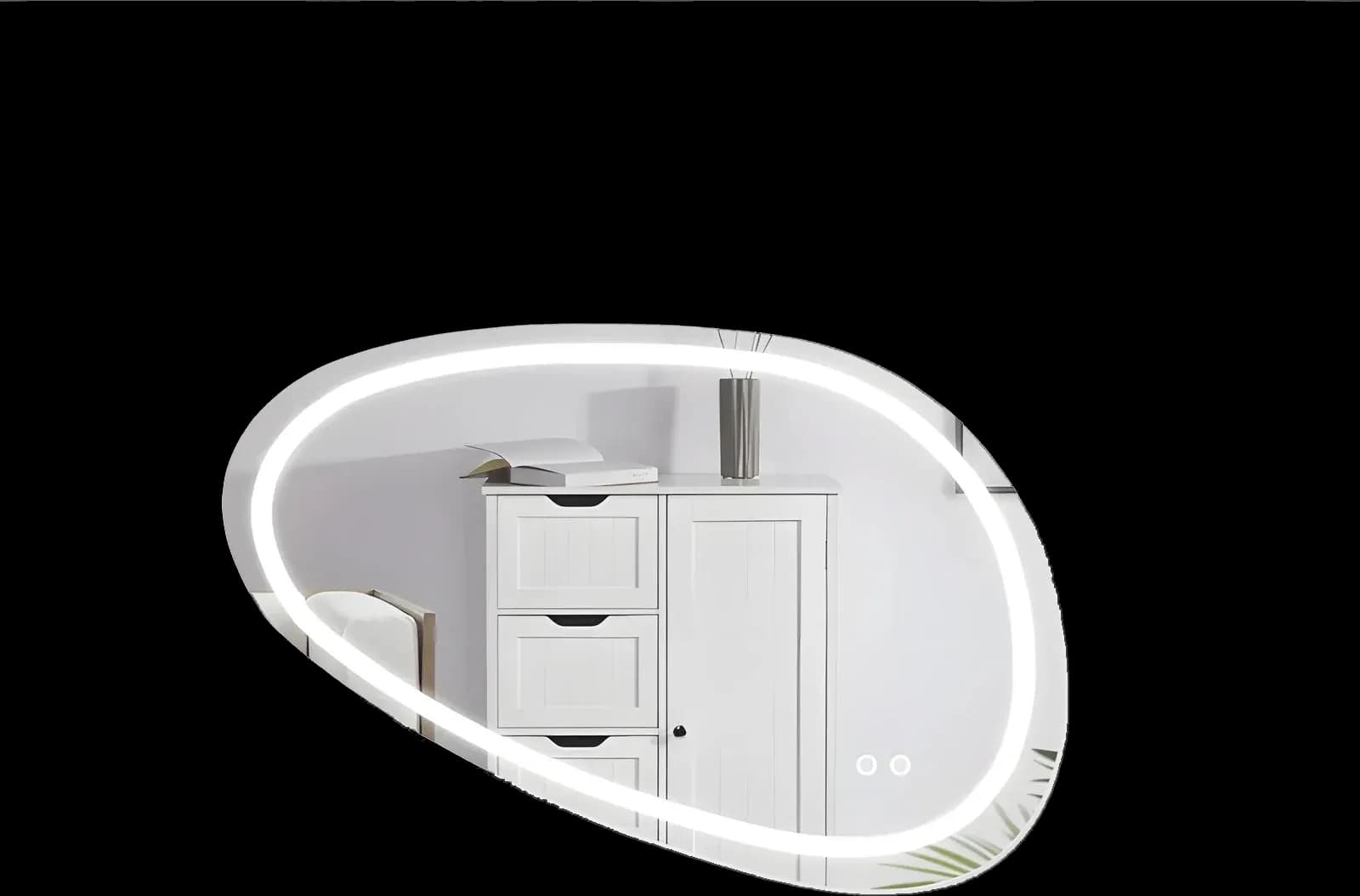 Oglinda Baie LED 80×45cm 3 Functii Touch Dezaburire J118