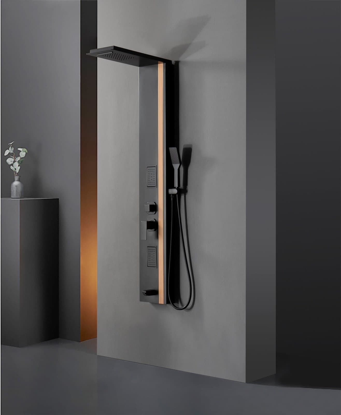 Panel de Duș Black & Bamboo