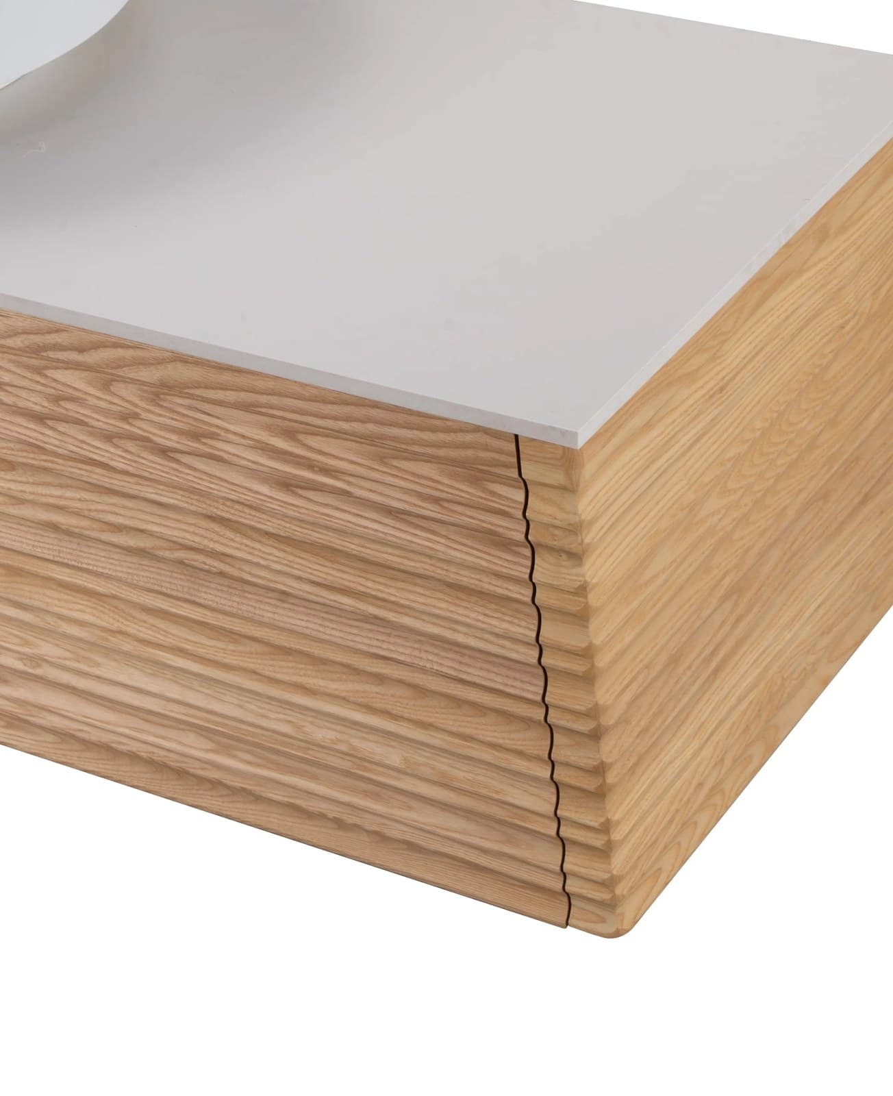Set mobilier suspendat baie din lemn Bansko 120 cm cu lavoar alb și oglindă LED