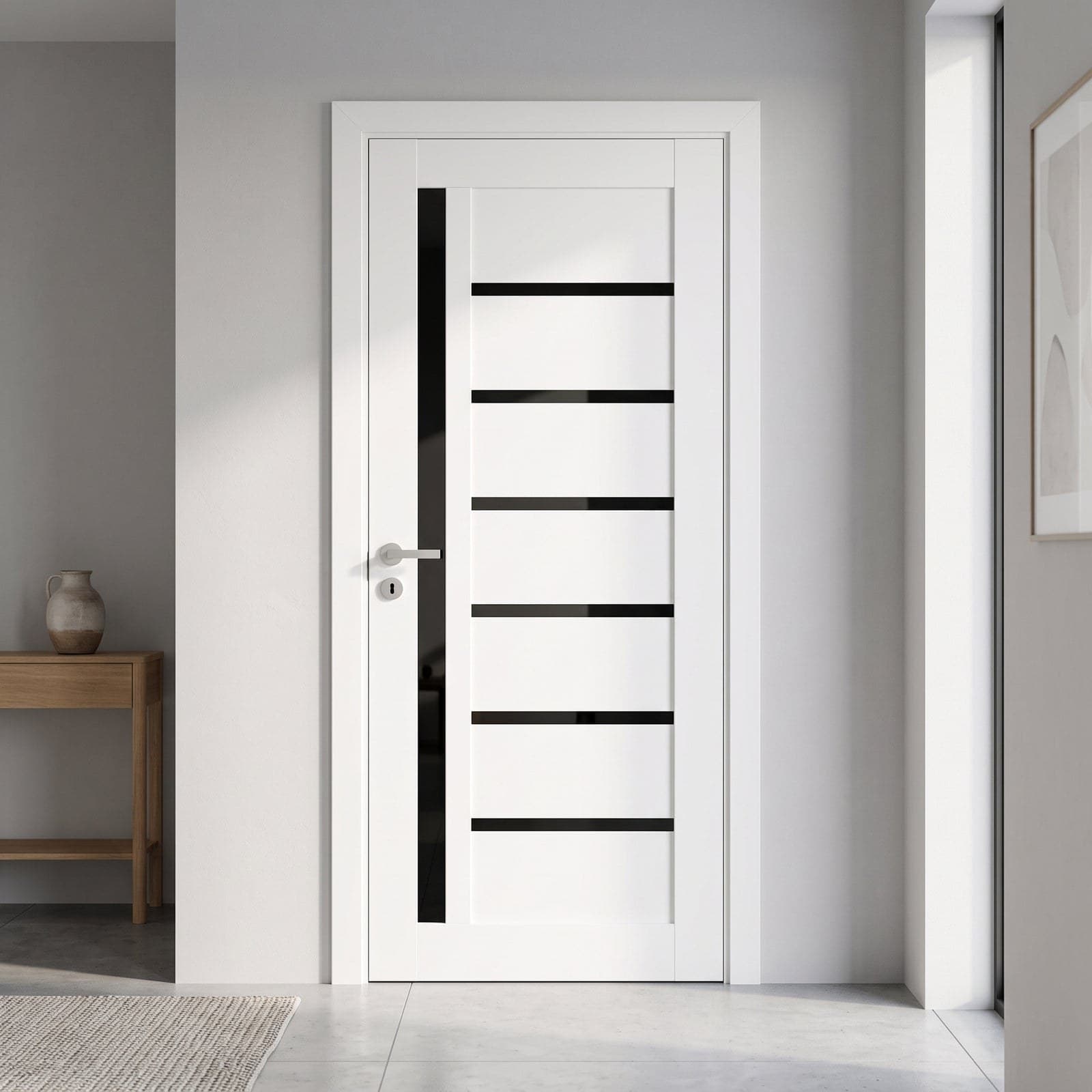 Ușă de interior ML-16 - sticlă neagră