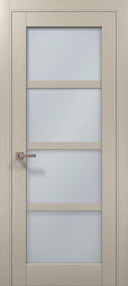 Ușă de interior ML-32 cu panouri vitrate mate - montat