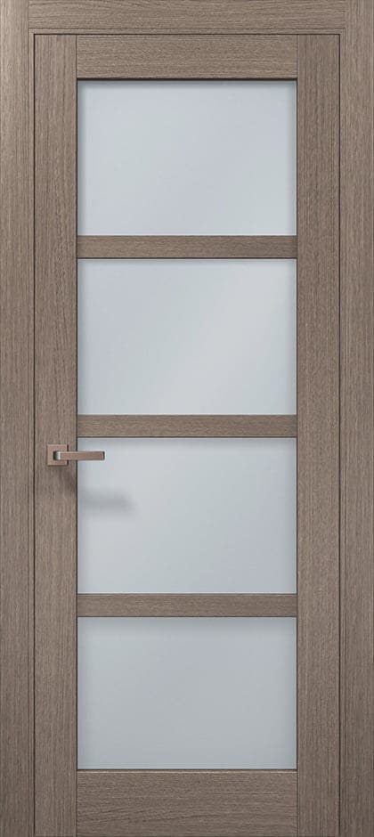 Ușă de interior ML-32 cu panouri vitrate mate - montat