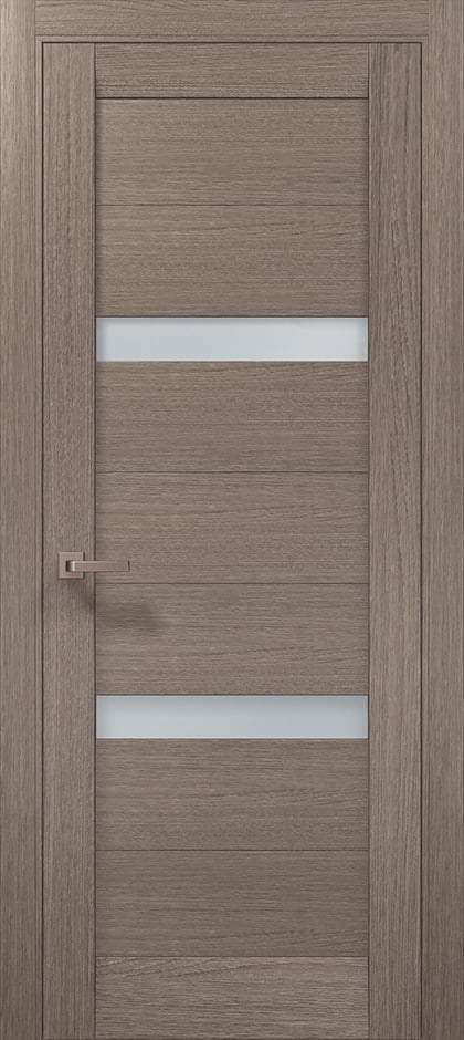 Ușă de interior ML-54 cu inserții din sticlă și design modern - montat