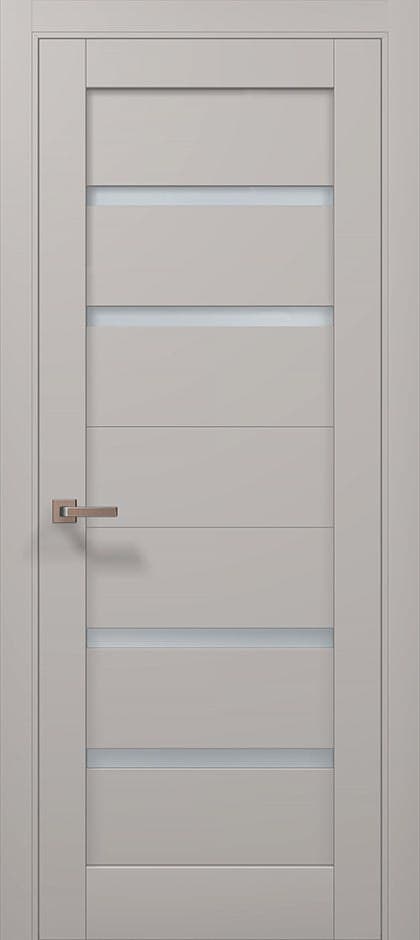 Ușă de interior ML-58 cu design geometric și inserții de sticlă - montat