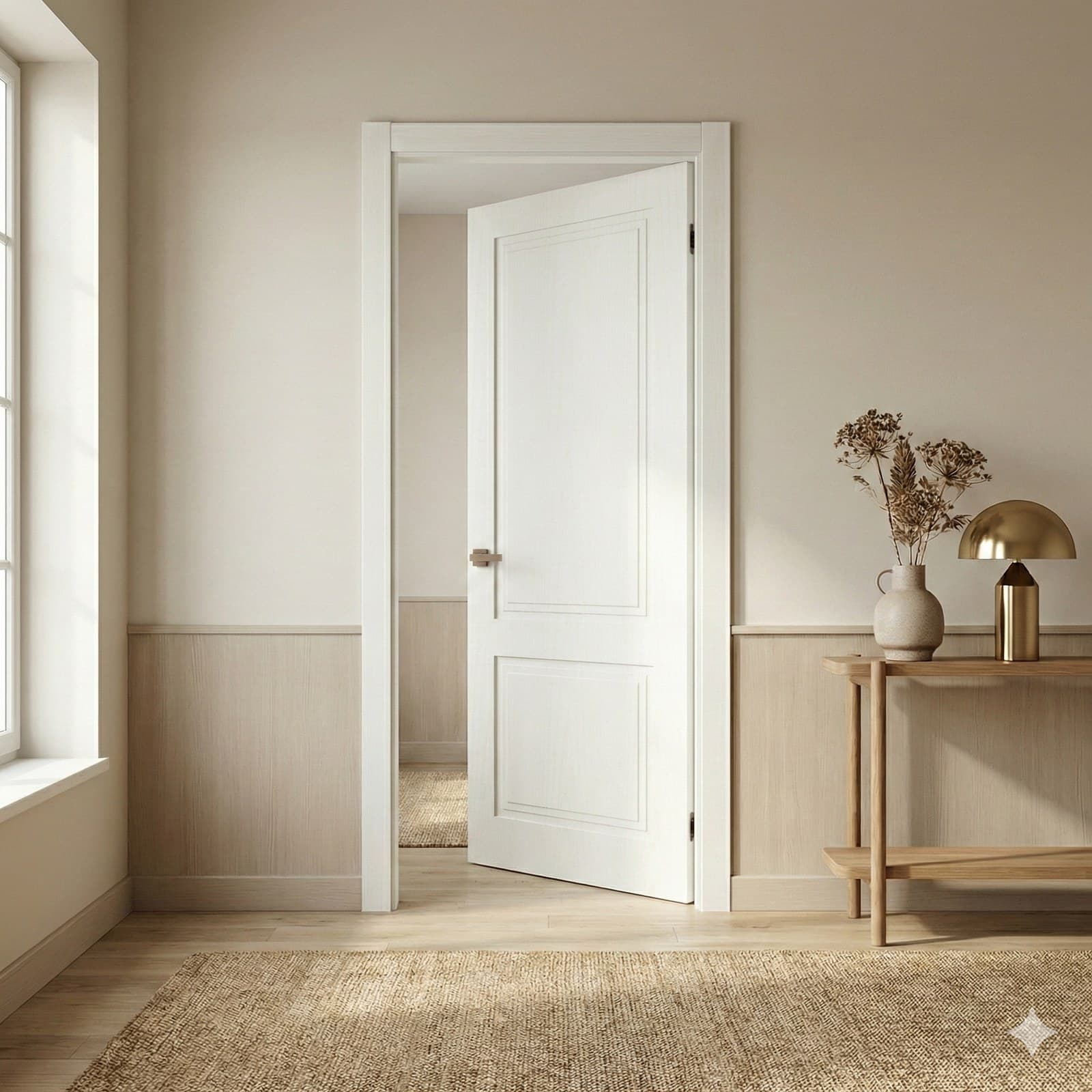 Ușă de interior ST-02 - Model clasic cu două panouri - montat
