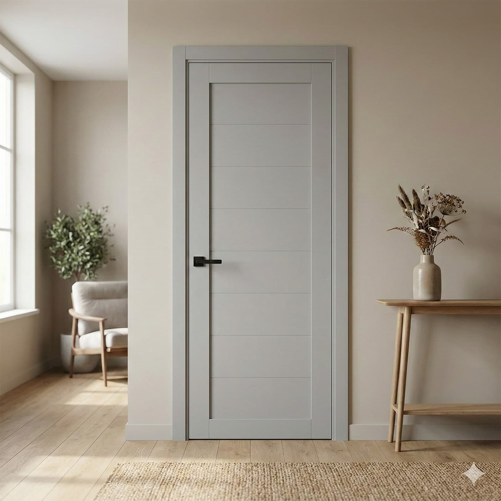 Ușă de interior T-04-design orizontal minimalist