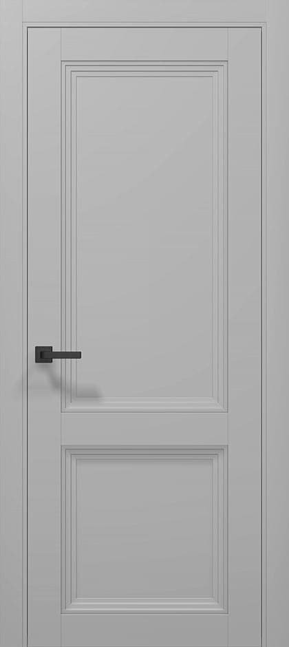 Ușă de interior T-14-design cu panouri frezate - montat