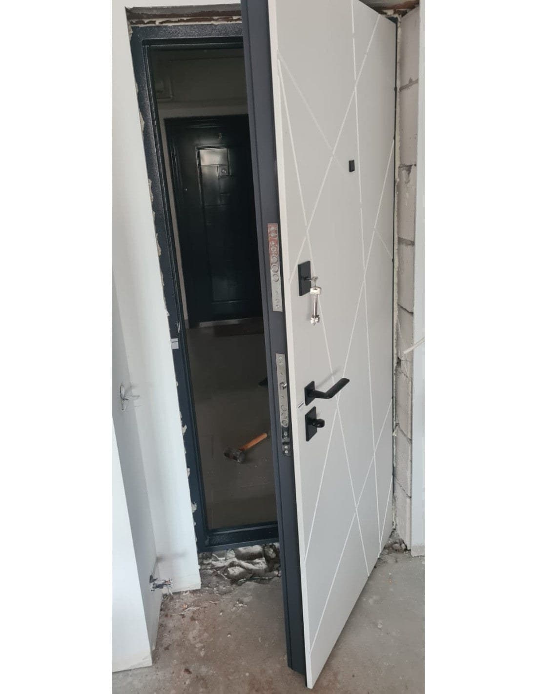 Ușă intrare Barcelona Alb Interior