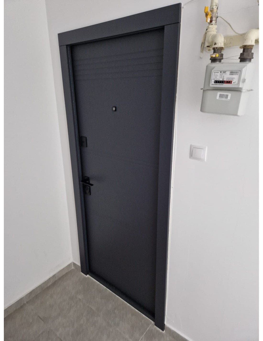 Ușă intrare Montana Antracit interior