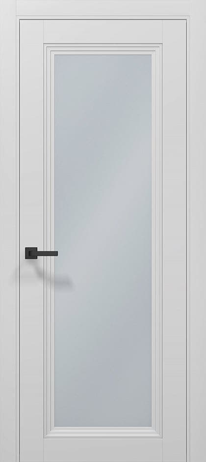 Ușă T-13 design cu sticlă sablata/transparenta - montat