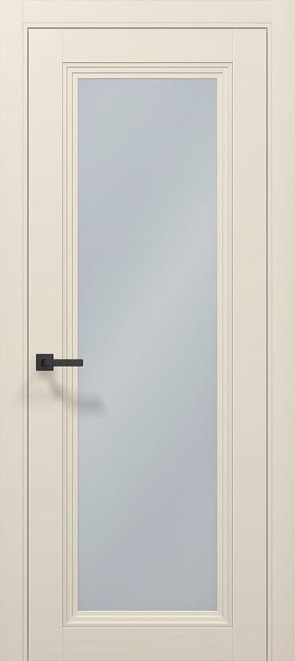 Ușă T-13 design cu sticlă sablata/transparenta - montat
