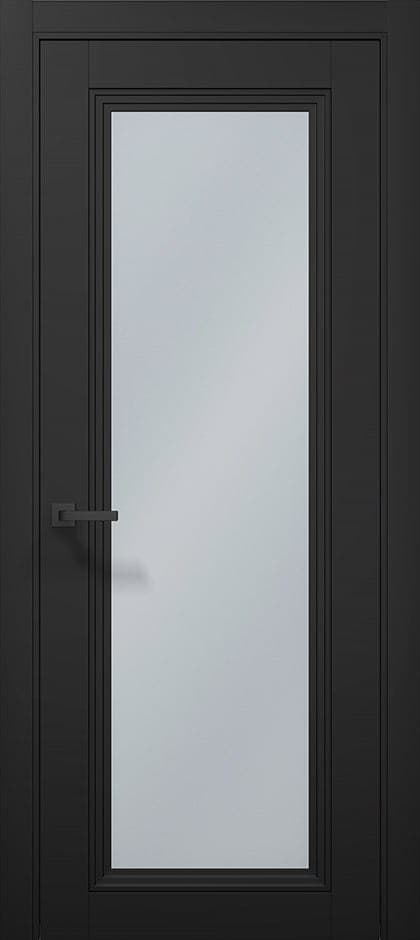 Ușă T-13 design cu sticlă sablata/transparenta - montat