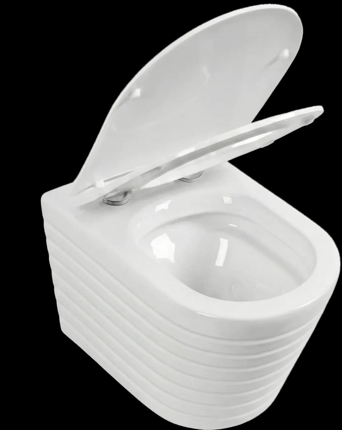 Vas WC Suspendat Rimless - Alb Lucios Striat