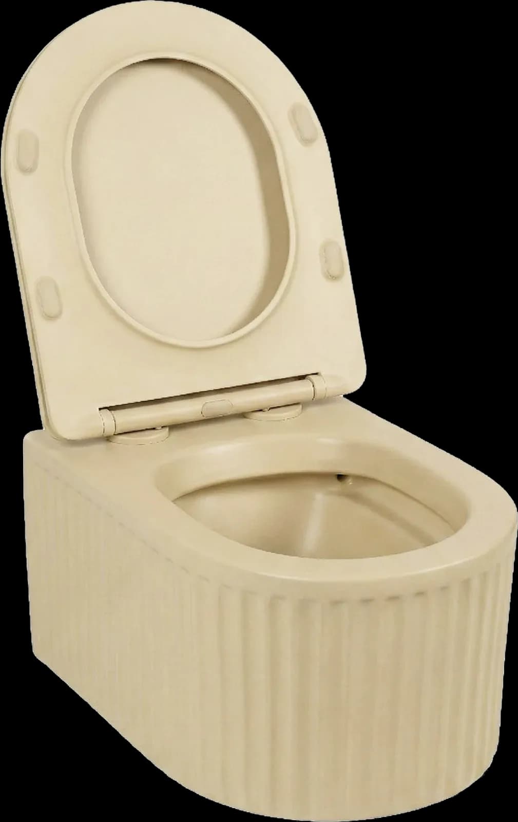 Vas WC Suspendat Rimless - Bej Mat Striat