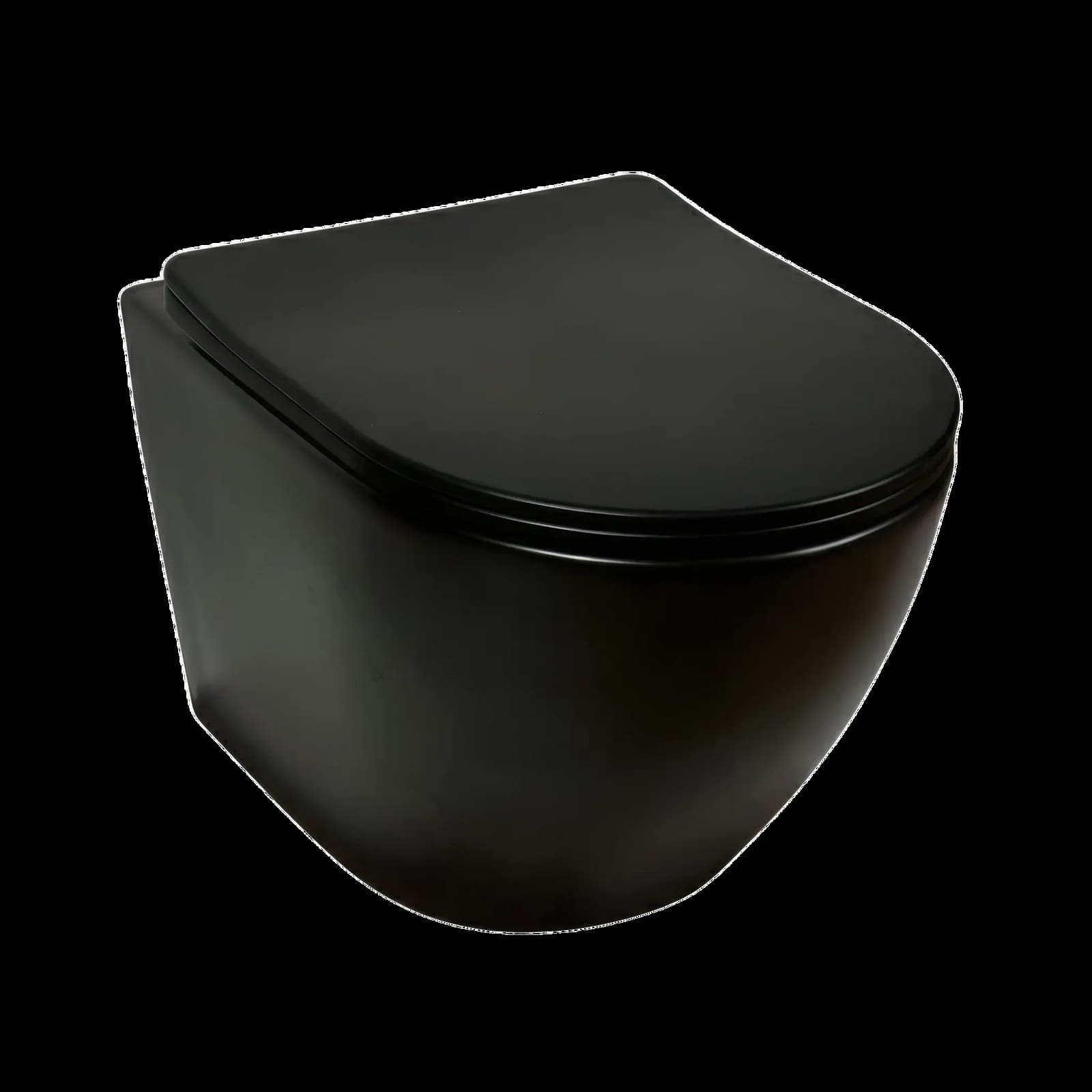 Vas WC Suspendat Rimless - Black Matte