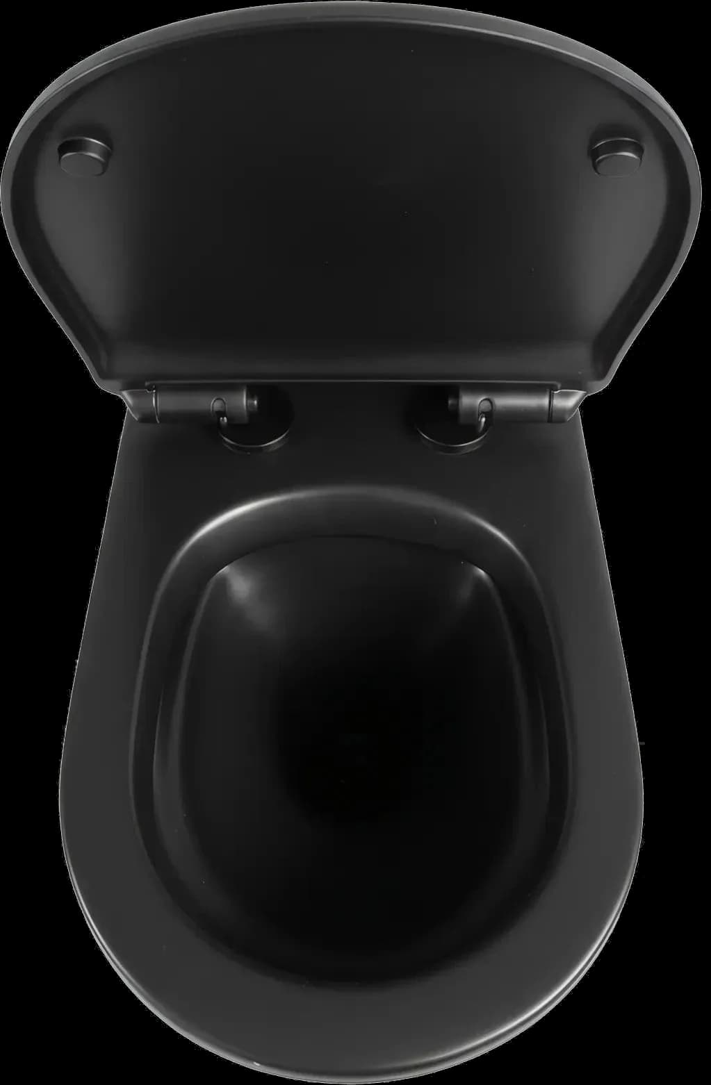 Vas WC Suspendat Rimless - Black Ribbed Matte