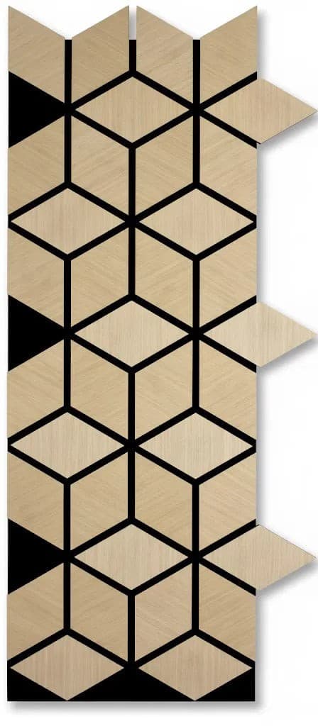 Panou riflaj decorativ Cubic Wood - stejar natur XYPT-12
