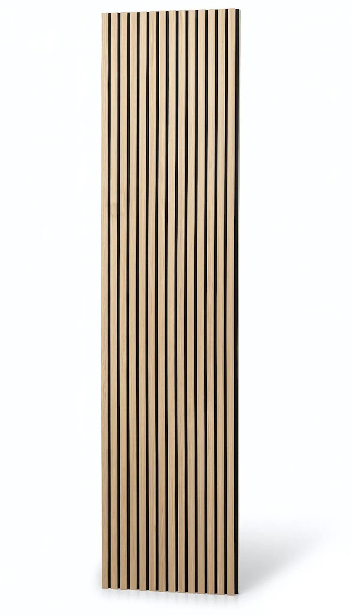 Panou riflaj decorativ Oak Line 001 - stejar deschis cu fundal negru