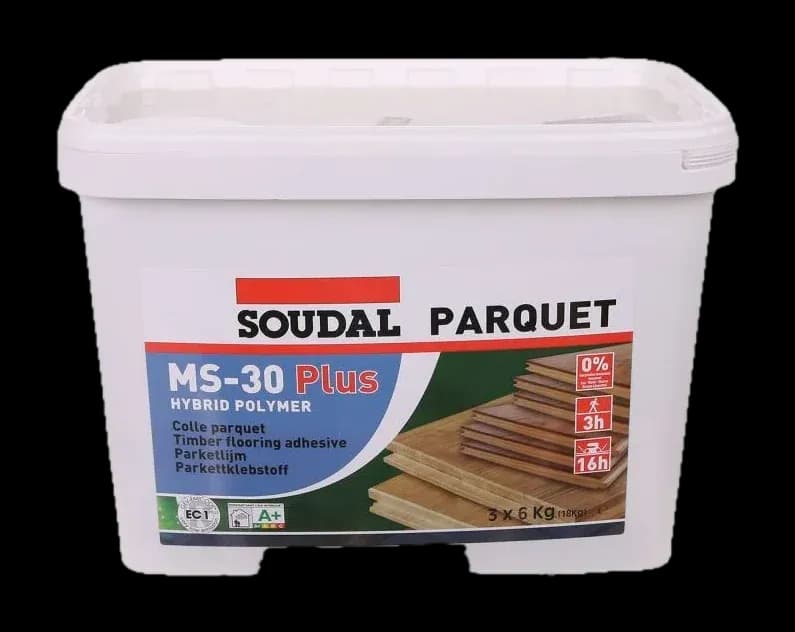Adeziv de parchet MS-30 Plus 18kg - silanic inclusiv încălzire în pardoseală