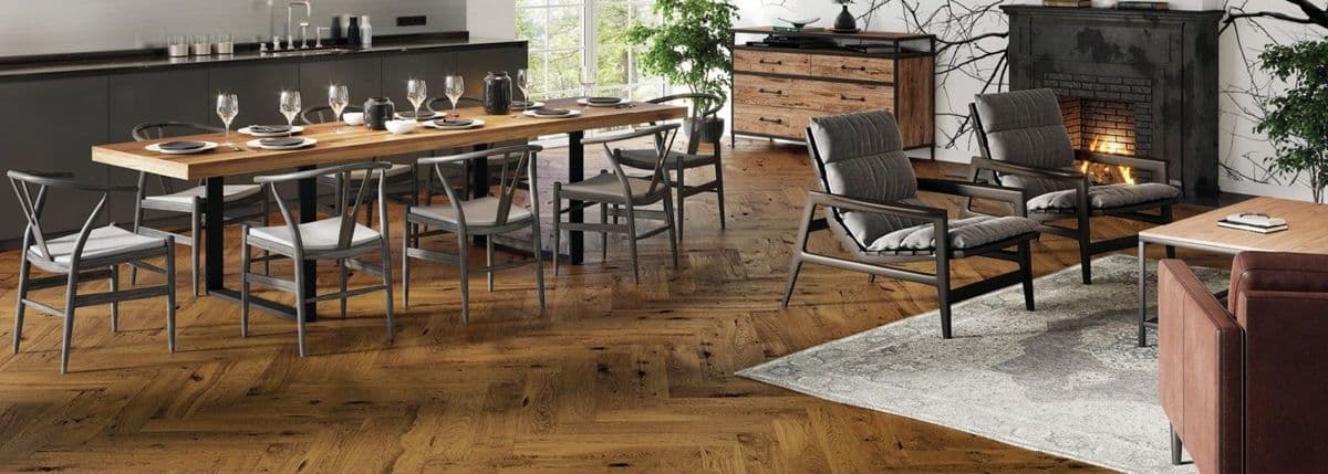 Parchet triplustratificat Barlinek Stejar Brown Sugar Herringbone 130
