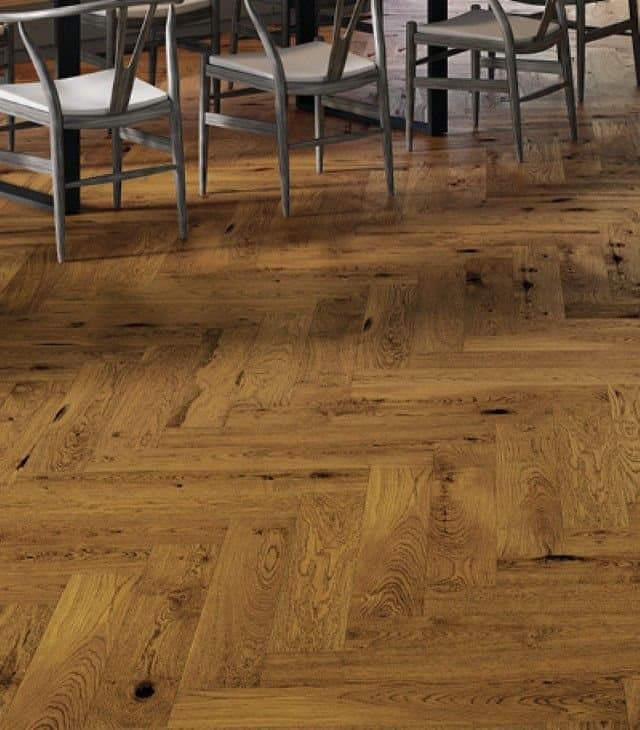Parchet triplustratificat Barlinek Stejar Brown Sugar Herringbone 130