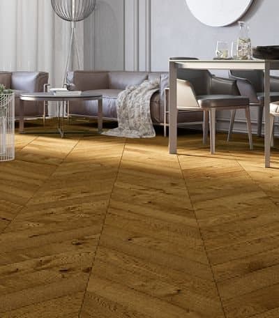 Parchet triplustratificat Barlinek Stejar Honey Chevron
