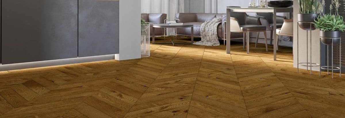 Parchet triplustratificat Barlinek Stejar Honey Chevron