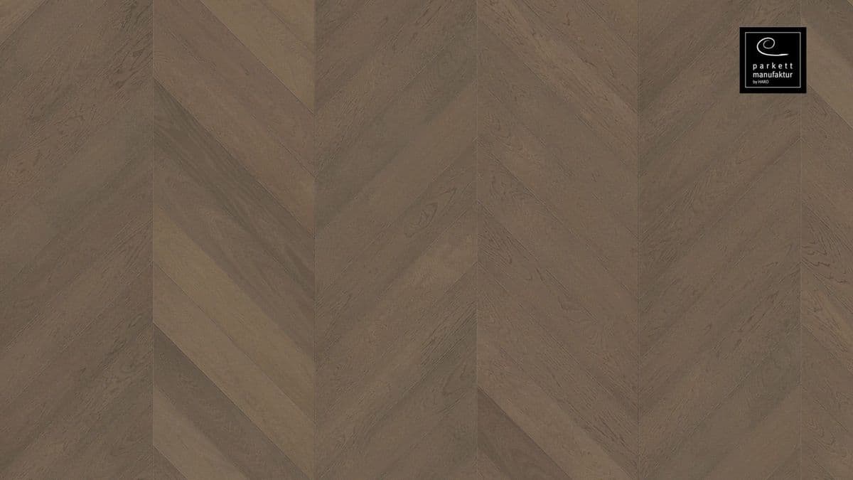 Parchet dublustratificat Chevron 4V stejar gri-grafit periat - 548518 - HARO manufactura