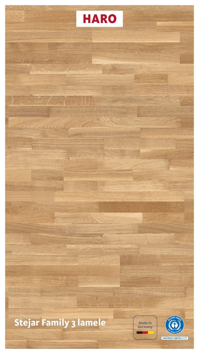 Parchet triplustratificat HARO stejar Family 3 lamele NaturaDur - Limited Edition - 549131
