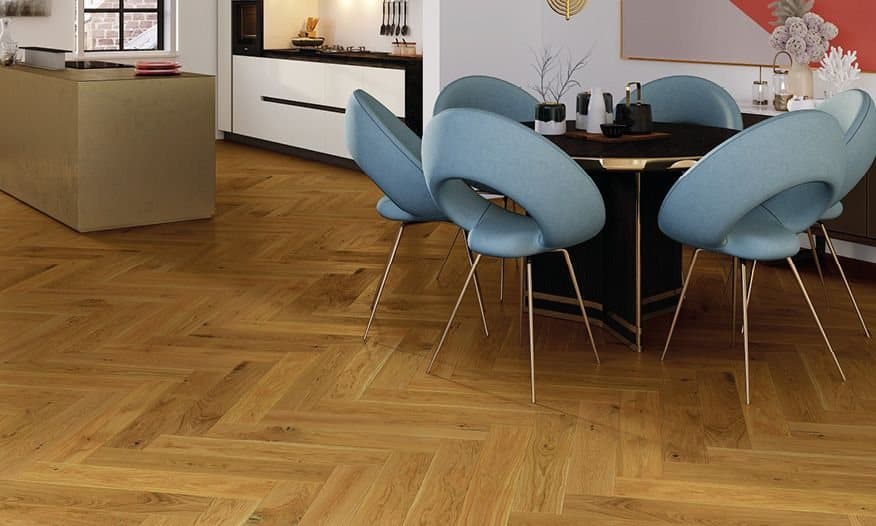 Parchet triplustratificat Barlinek Stejar Vibrance Herringbone 110