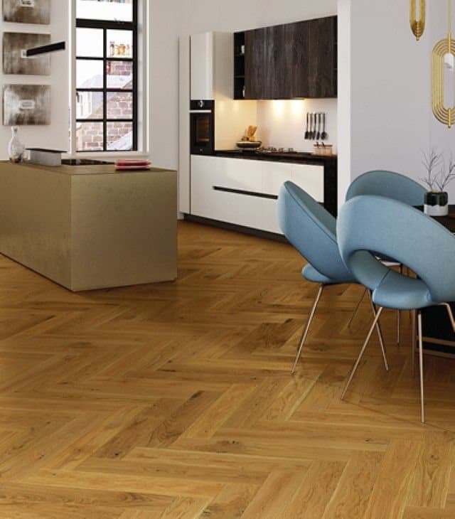 Parchet triplustratificat Barlinek Stejar Vibrance Herringbone 110