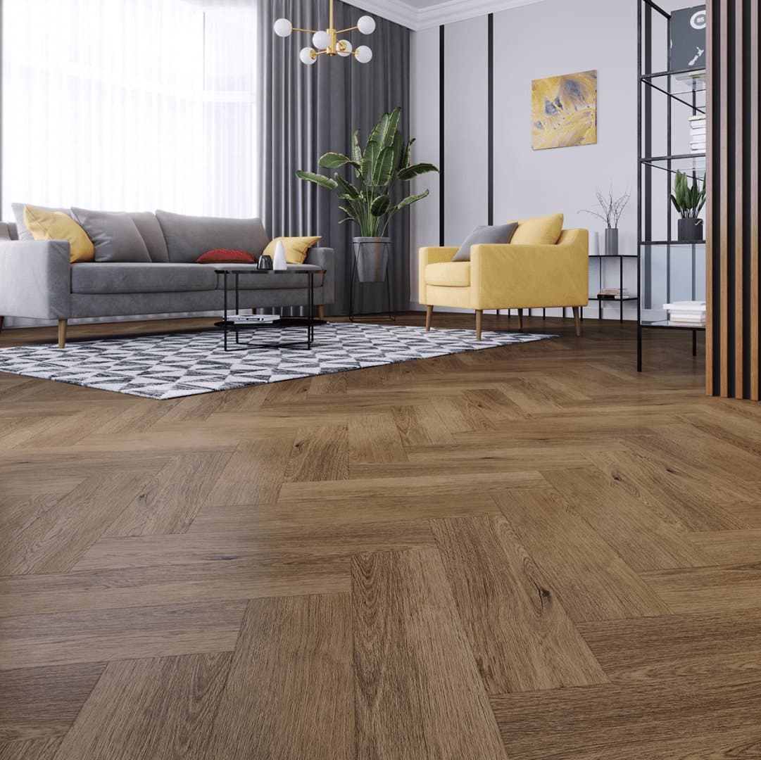 Pardoseală SPC Arbiton Amaron Herringbone CA 147 stejar Georgetown