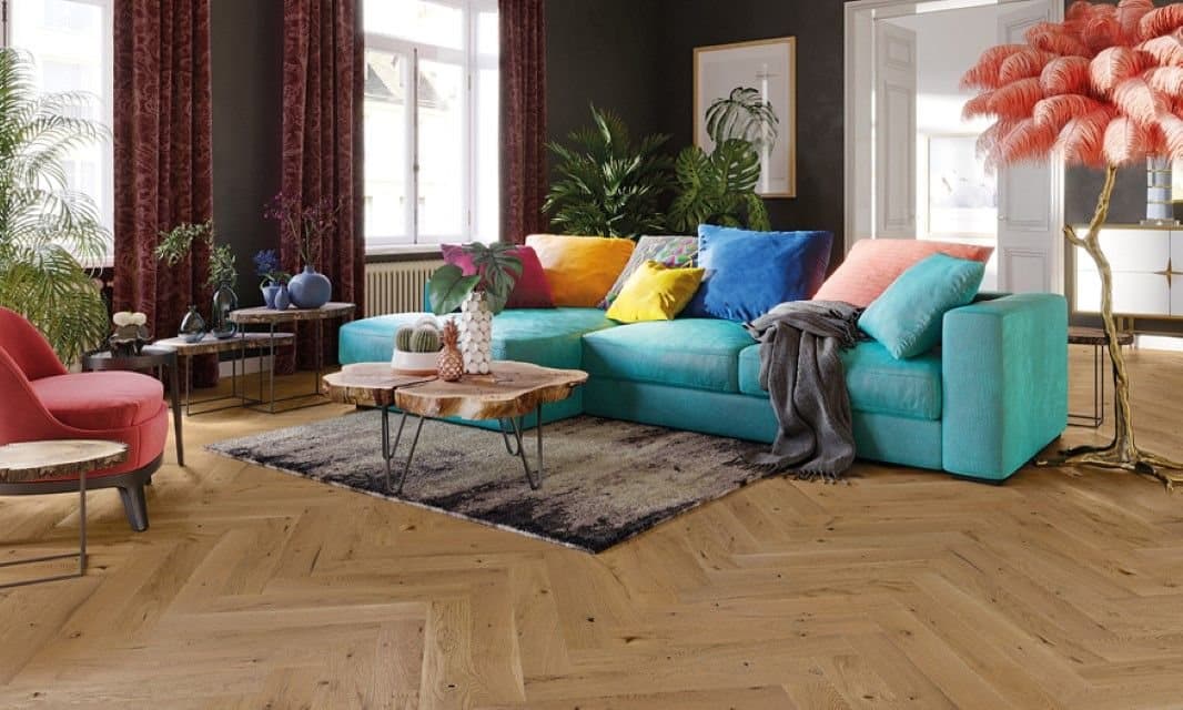 Parchet triplustratificat Barlinek Stejar Mainland Herringbone 110