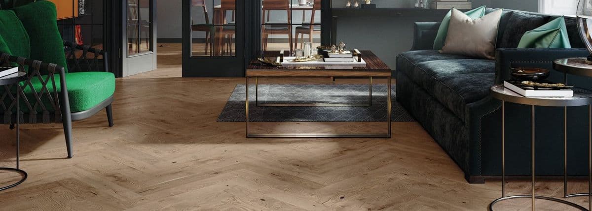 Parchet triplustratificat Barlinek Stejar Serene Herringbone 110