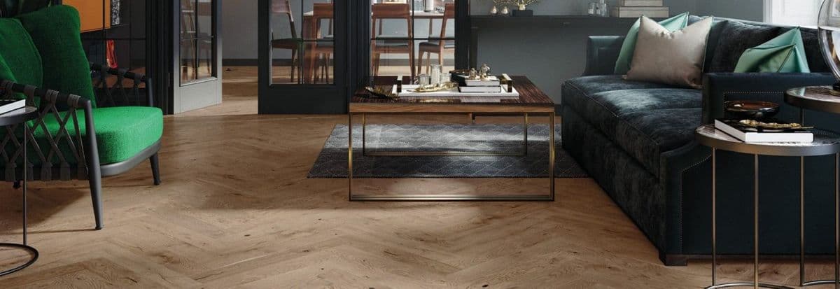 Parchet triplustratificat Barlinek Stejar Serene Herringbone 110