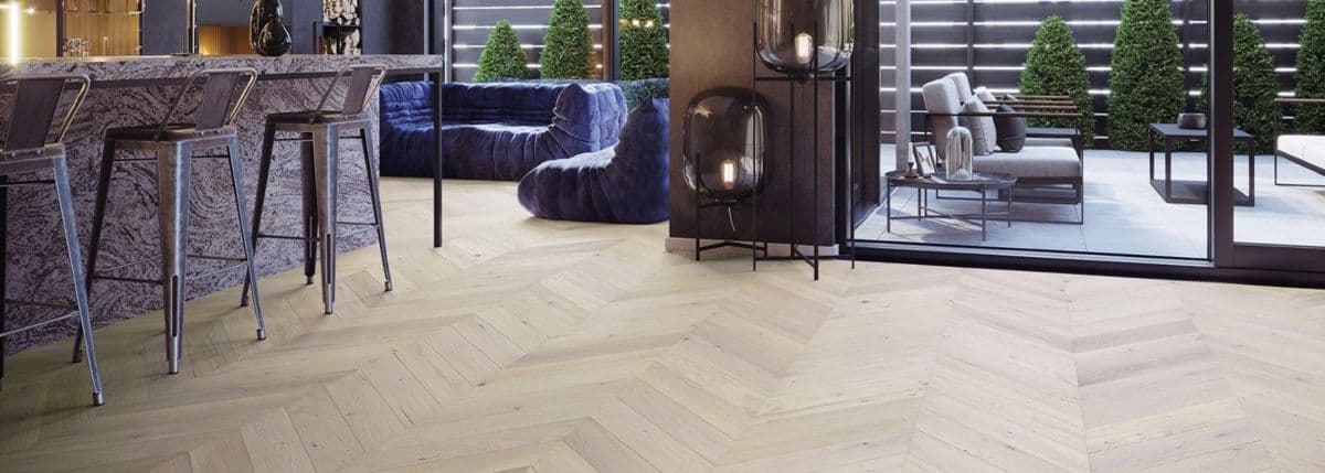 Parchet triplustratificat Barlinek Stejar Trivor Chevron 130