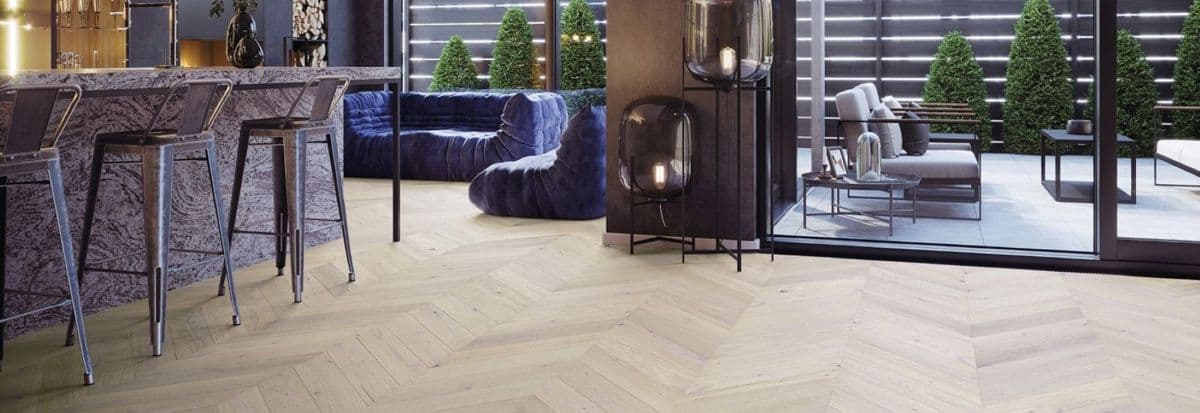Parchet triplustratificat Barlinek Stejar Trivor Chevron 130