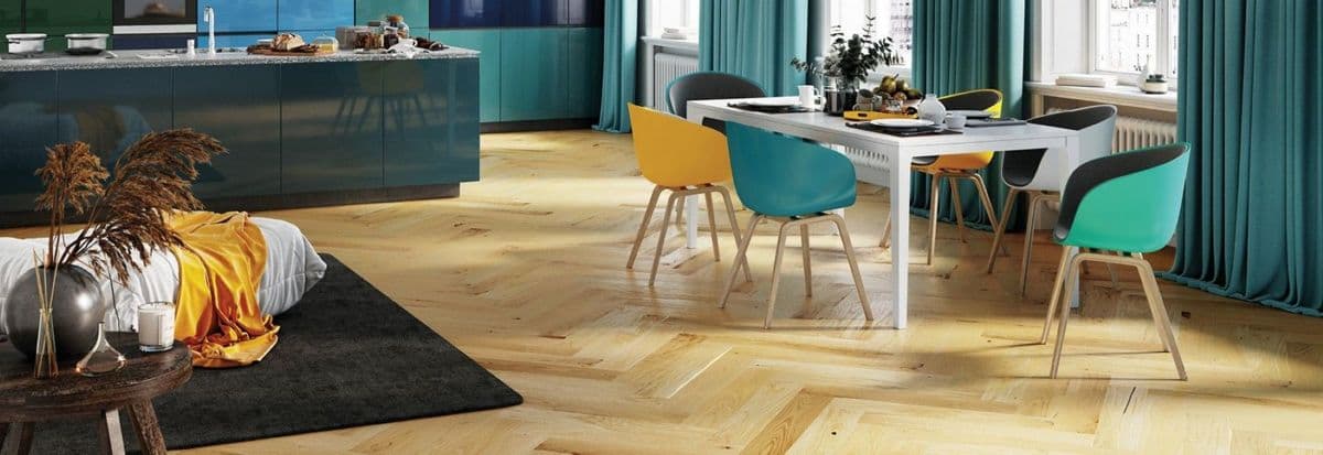 Parchet triplustratificat Barlinek Stejar Caramel Herringbone 130