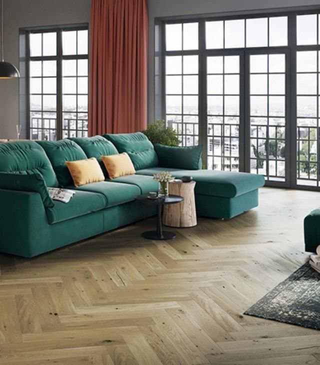 Parchet triplustratificat Barlinek Stejar Toffee Herringbone 130