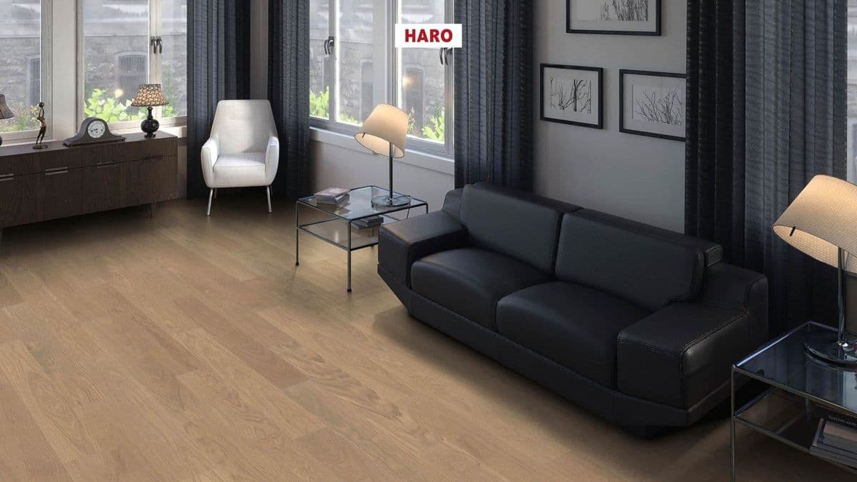 Parchet dublustratificat Prestige HARO stejar nisipiu gri 540158