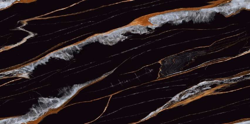Black Golden Veins - o placă 60×120 cm