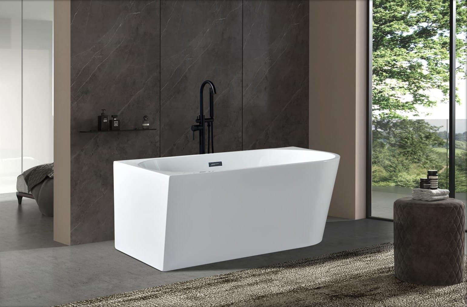 Cadă freestanding Angolo MB03S, de colț