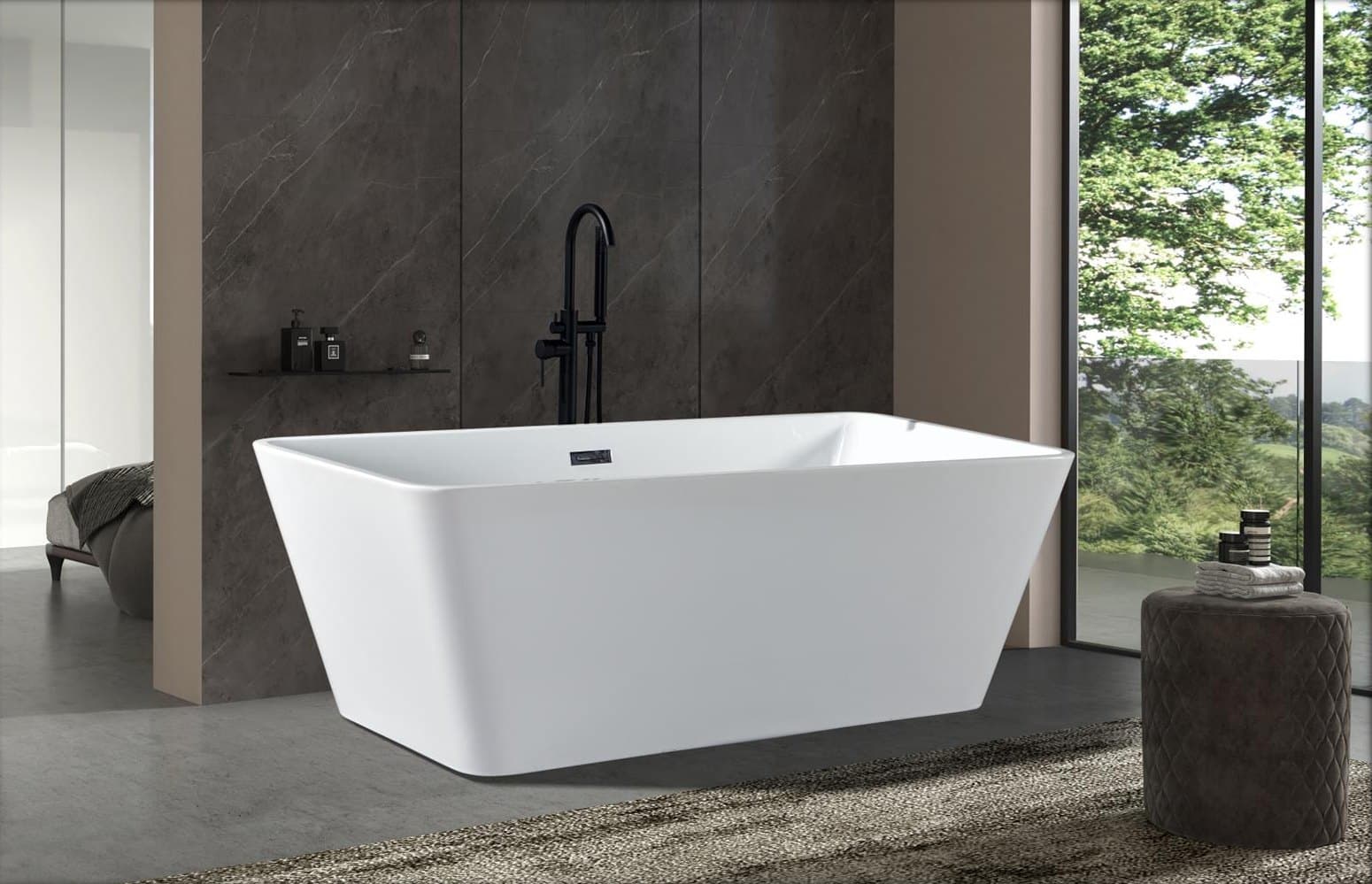 Cadă freestanding Avenis MC02, dreptunghiulară