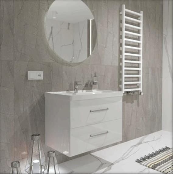 Mobilier Nevada, alb lucios