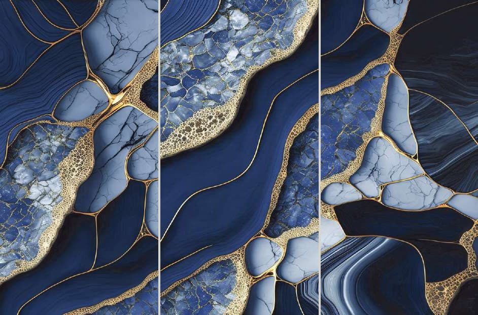 Ocean Gold Blue - fețele modelului, alăturate