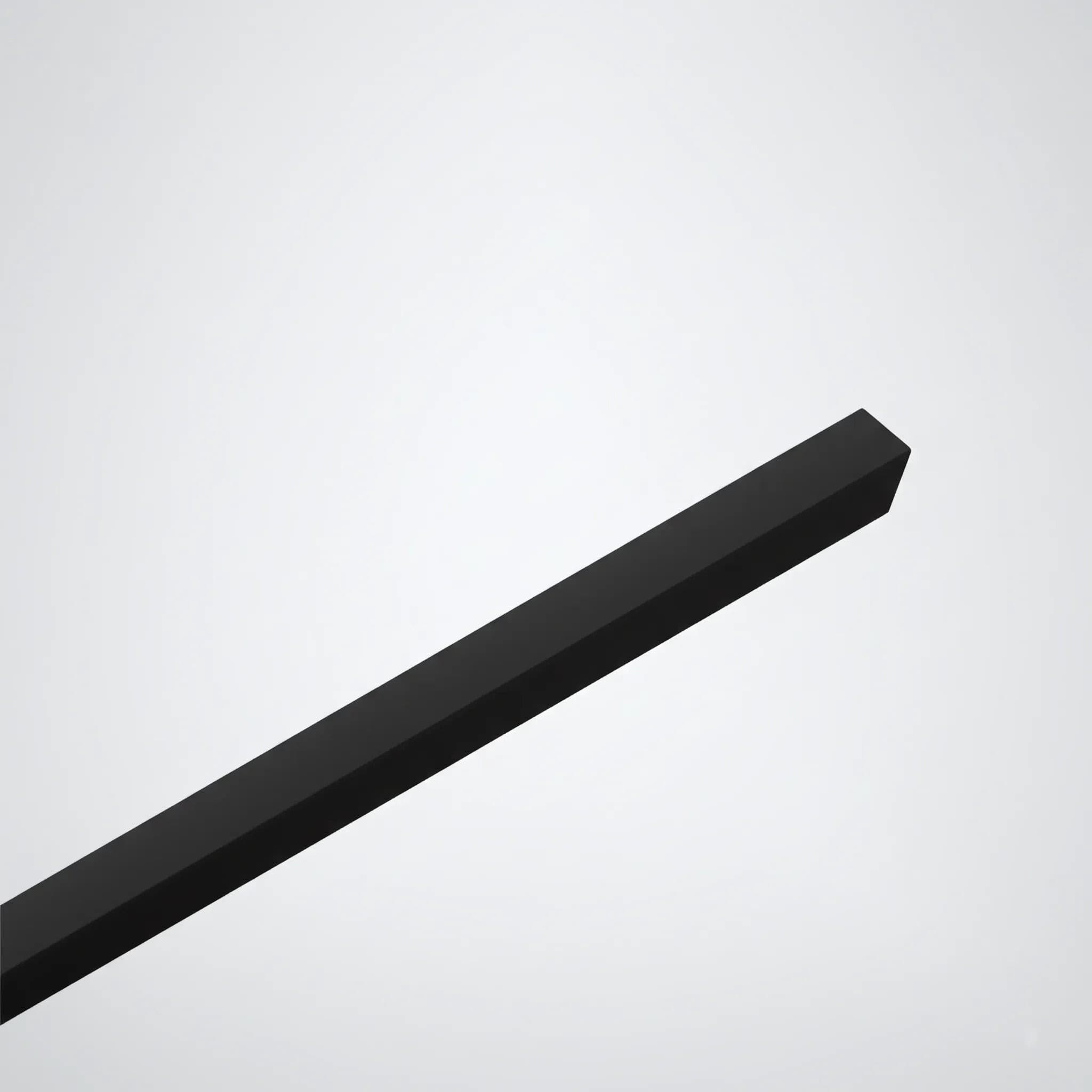 Riflaj Negru din Lemn, Linea Slim Single - pus pe perete, într-o cameră