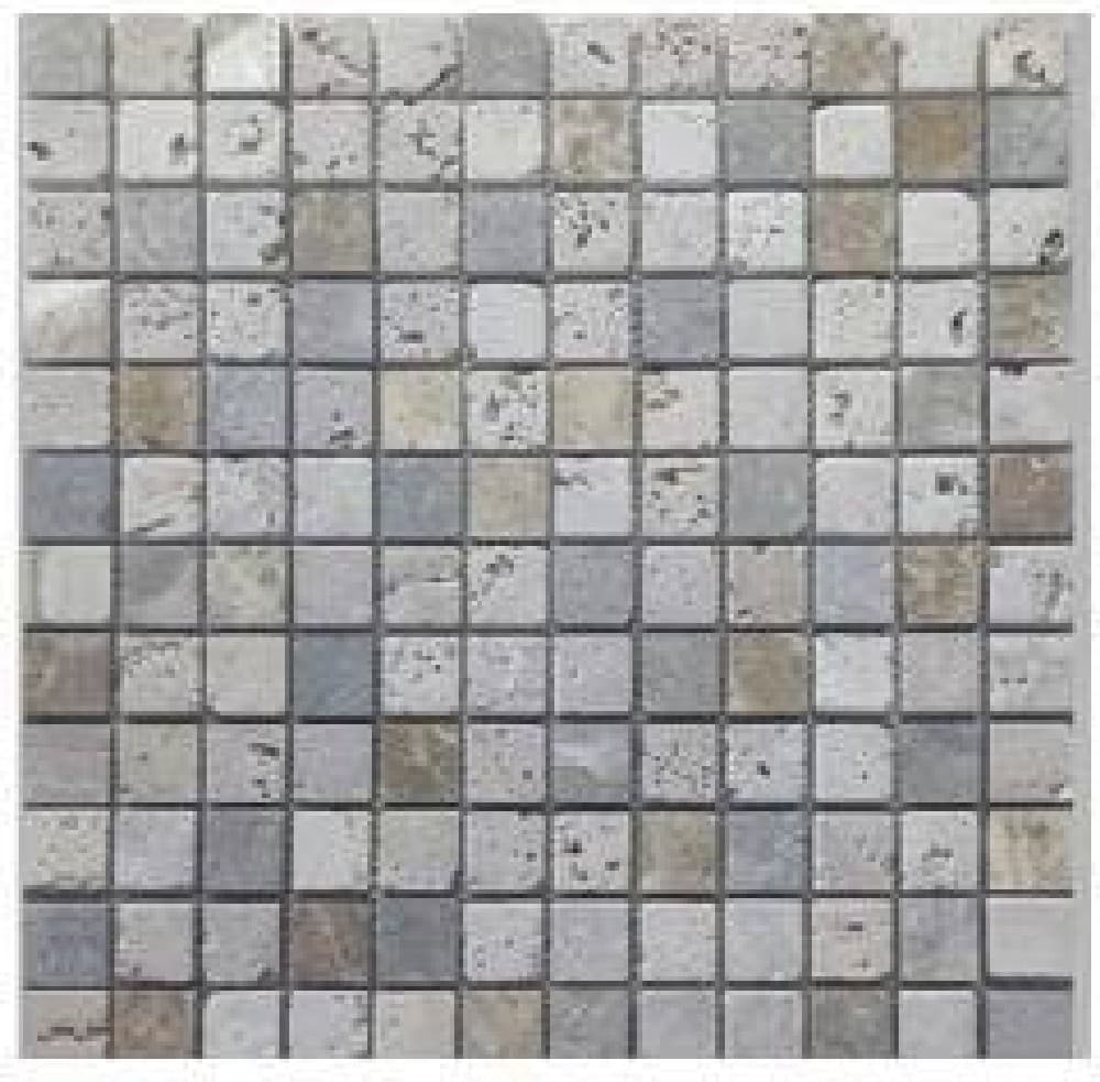 Mozaic Light Emperador Rustic Green Mix - textură